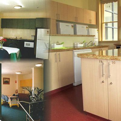 Kitchen and dining facilities