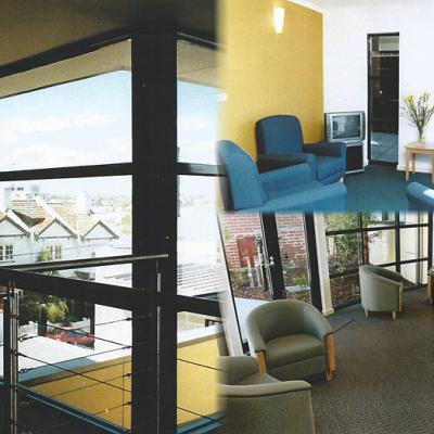 Balcony and lounge areas